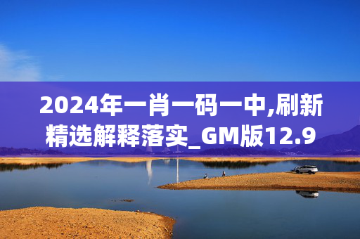 2024年一肖一码一中,刷新精选解释落实_GM版12.96.86