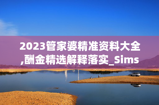 2023管家婆精准资料大全,酬金精选解释落实_Sims8.95.21