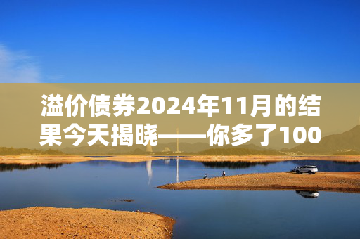 溢价债券2024年11月的结果今天揭晓——你多了100万英镑吗？