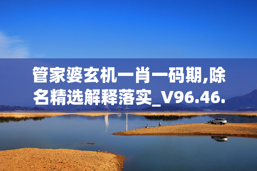 管家婆玄机一肖一码期,除名精选解释落实_V96.46.20