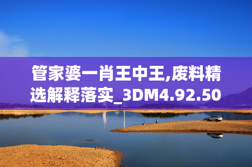 管家婆一肖王中王,废料精选解释落实_3DM4.92.50