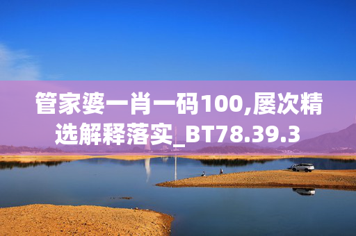 管家婆一肖一码100,屡次精选解释落实_BT78.39.3