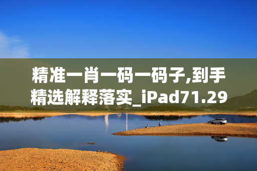 精准一肖一码一码子,到手精选解释落实_iPad71.29.29